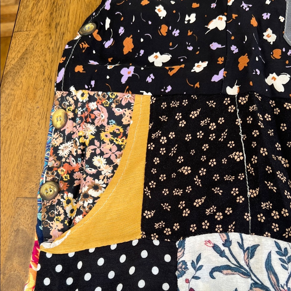 Earthbound Multicolor Patchwork Jumpsuit - image 3